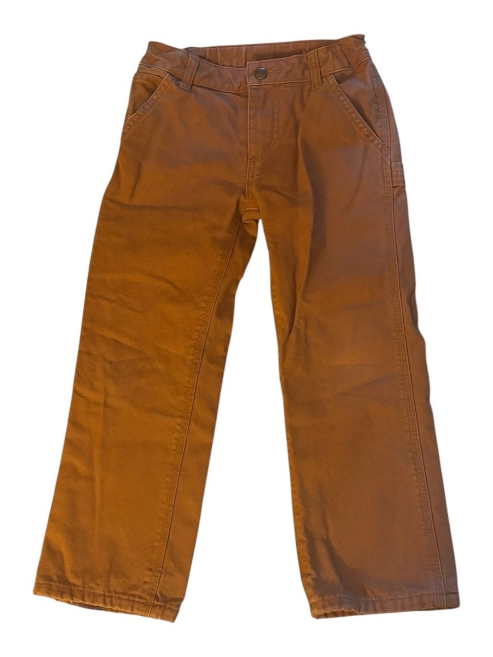 Carhartt Boy’s Cargo Work Pants in Caramel Brown Size 6 great condition